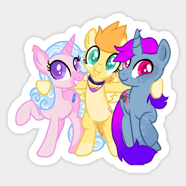 mlp ocs group hug Sticker by tyler-rose